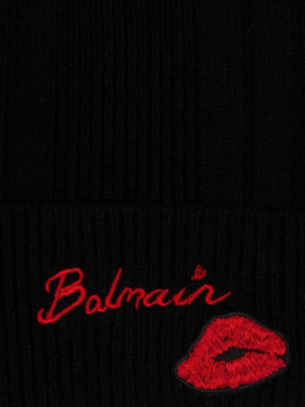 Balmain: Bonnets online - Bonnet - Noir