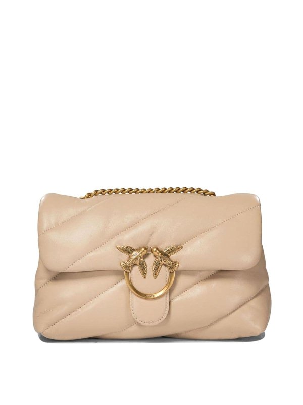 Pinko: Schultertaschen - Schultertasche - Beige