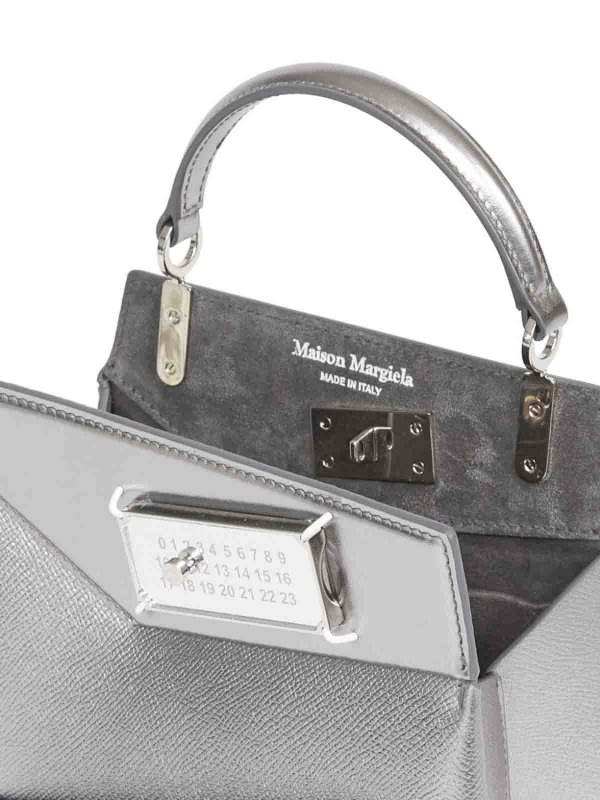 The Best Shops Maison Margiela: Sacs à main - Sac Cabas - Argent
