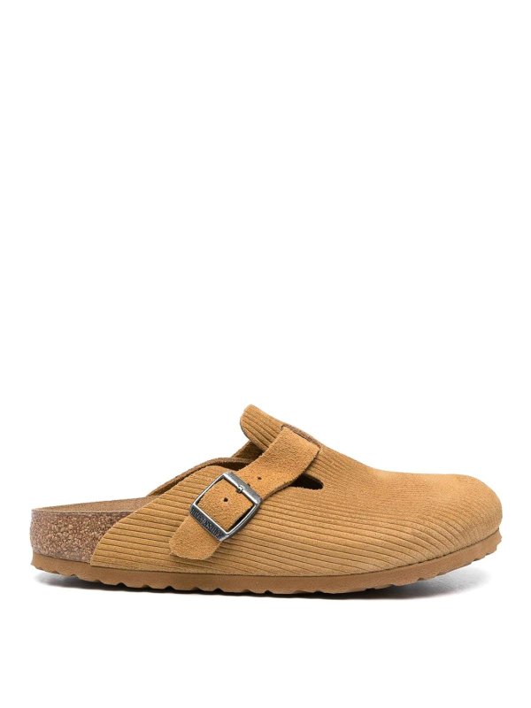 BIRKENSTOCK: sabot - Sabot in camoscio