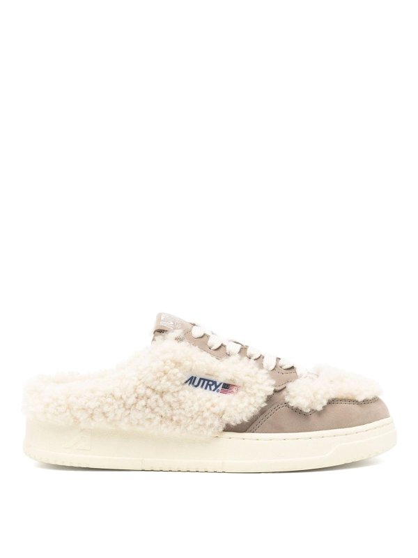 AUTRY: mules shoes - Shearling Medalist Mules