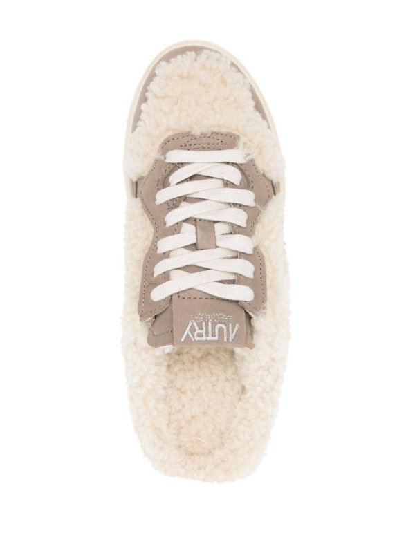AUTRY: mules shoes online - Shearling Medalist Mules