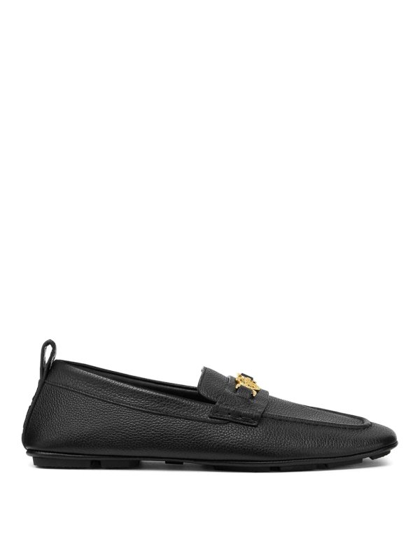 VERSACE: Loafers & Slippers - Villa Loafers In  Leather