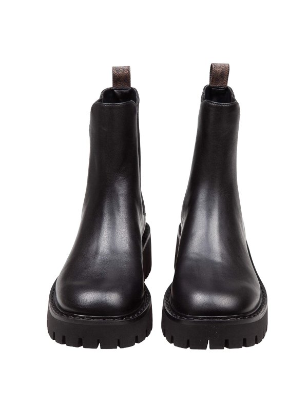 MICHAEL KORS: ankle boots online - Asher Flat Ankle Boot In Black Leather