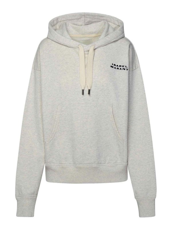 ISABEL MARANT: Sweatshirts & Sweaters - Sylla Sweatshirt In Grey Cotton Blend