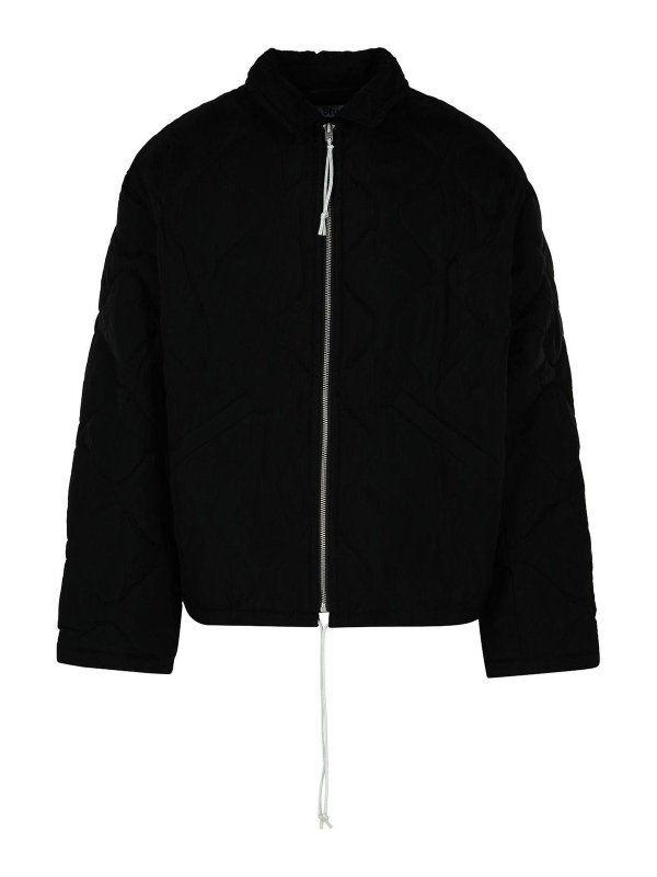 Acne Studios: casual jackets - Black Nylon Jacket