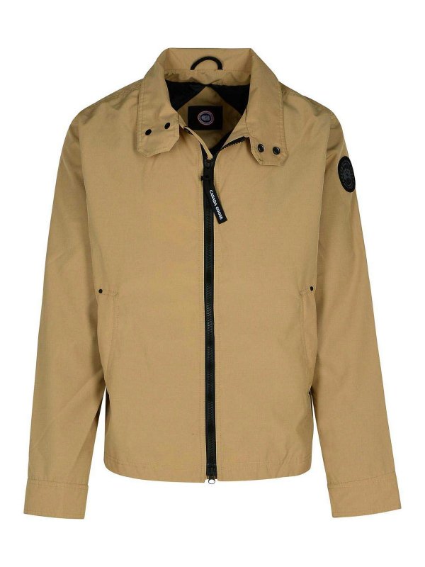 Canada Goose: casual jackets - Rosedale Beige Cotton Blend Jacket