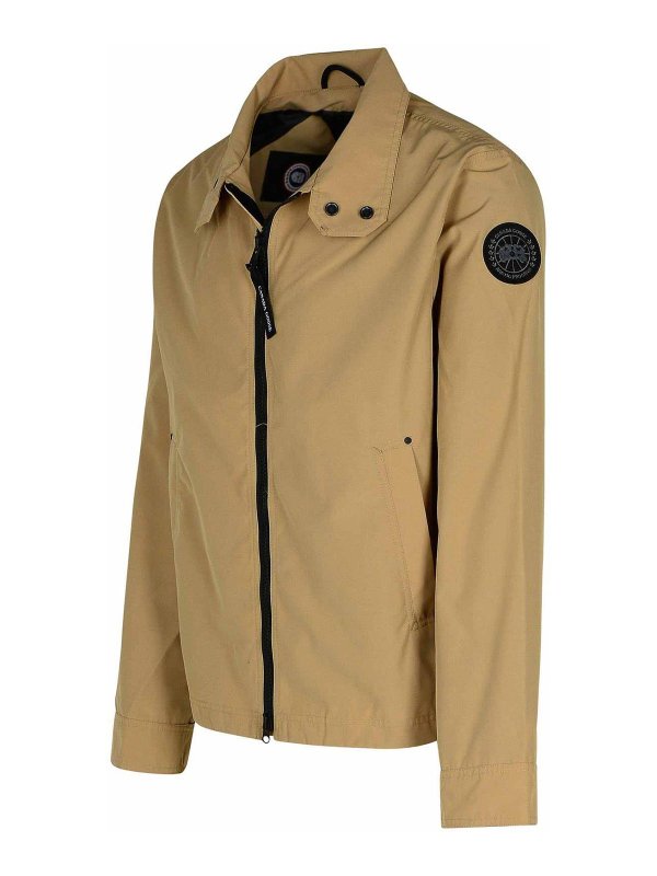 The Best Shops Canada Goose: casual jackets - Rosedale Beige Cotton Blend Jacket