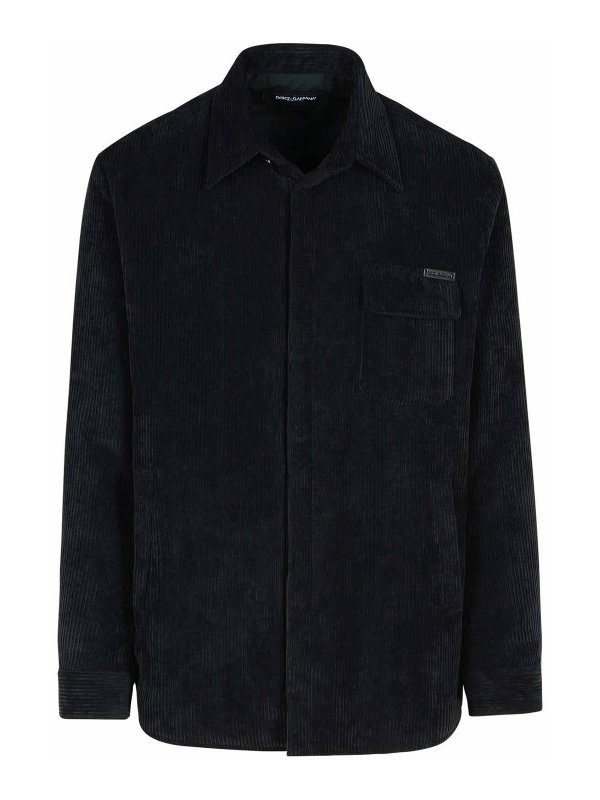 DOLCE & GABBANA: shirts - Black Polyester Blend Shirt