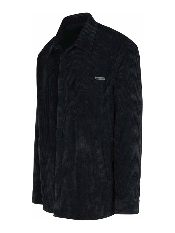 The Best Shops DOLCE & GABBANA: shirts - Black Polyester Blend Shirt