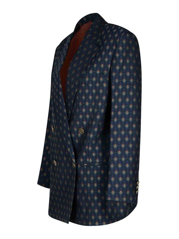 The Best Shops ETRO: blazers - Blue Wool Blend Blazer