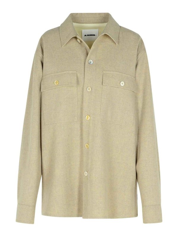 JIL SANDER: Camisas - Camisa - Beis
