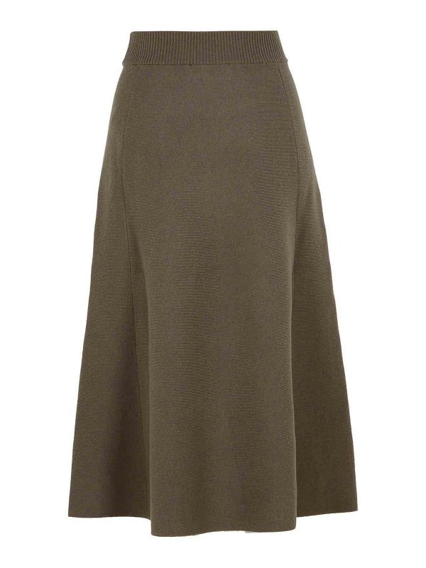 LANVIN: Knielange und Midi Röcke online - Midirock - Braun