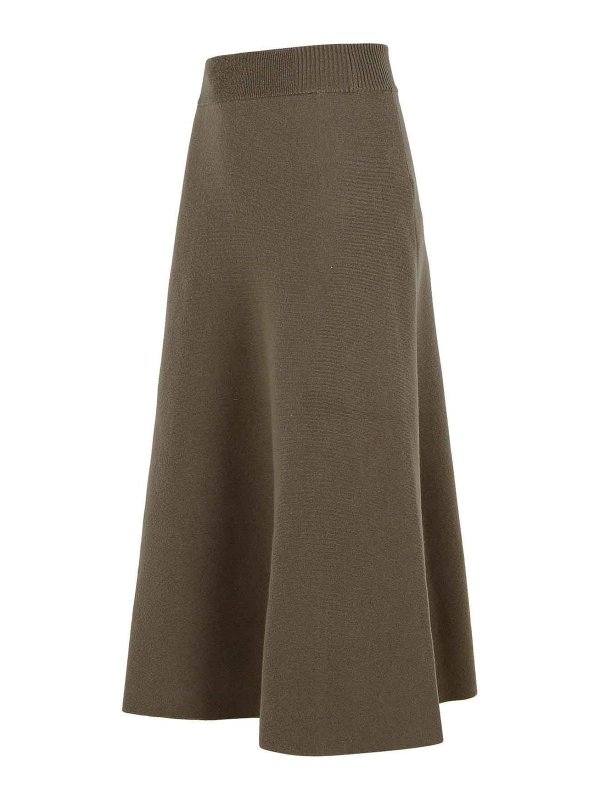 The Best Shops LANVIN: Knielange und Midi Röcke - Midirock - Braun