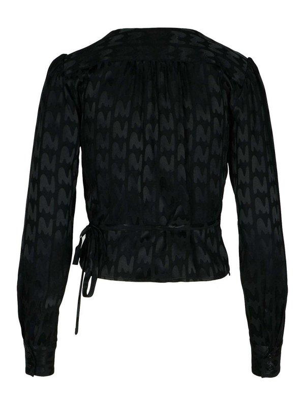 m.s.g.m.: blouses online - Black Viscose Blend Blouse