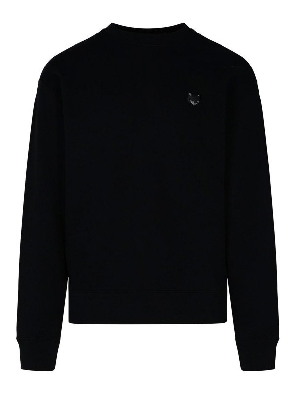 MAISON KITSUNÉ: Sudaderas y suéteres - Sudadera - Negro