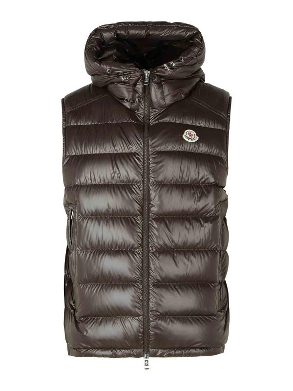 MONCLER: ベスト - ベスト - ブラウン