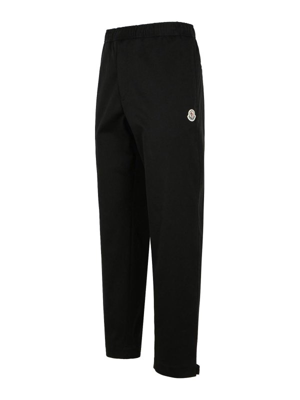 The Best Shops MONCLER: pantaloni casual - Pantaloni in gabardine neri