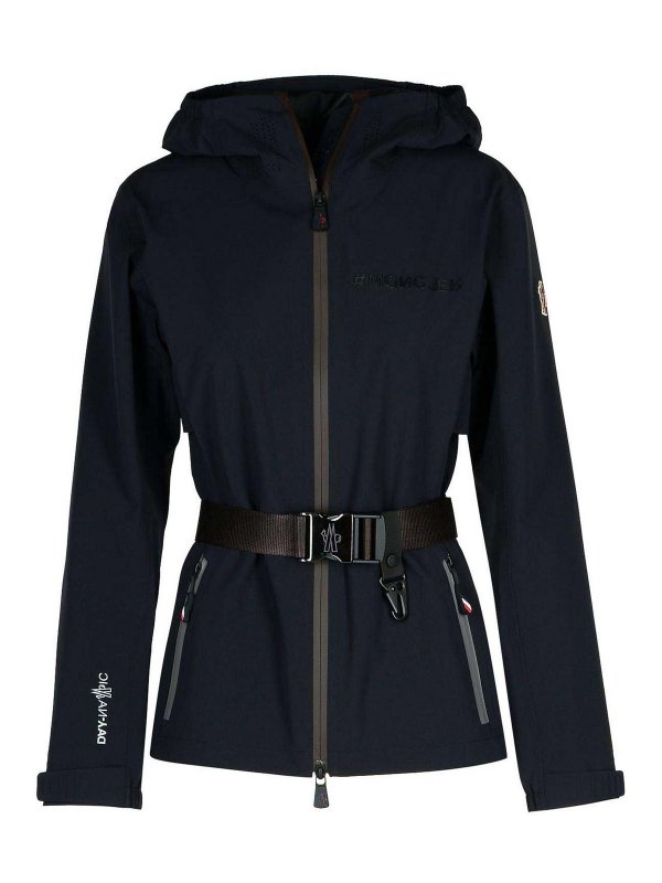 MONCLER: casual jackets - Fex Black Nylon Blend Jacket