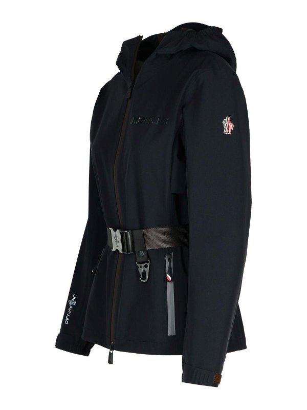 The Best Shops MONCLER: casual jackets - Fex Black Nylon Blend Jacket