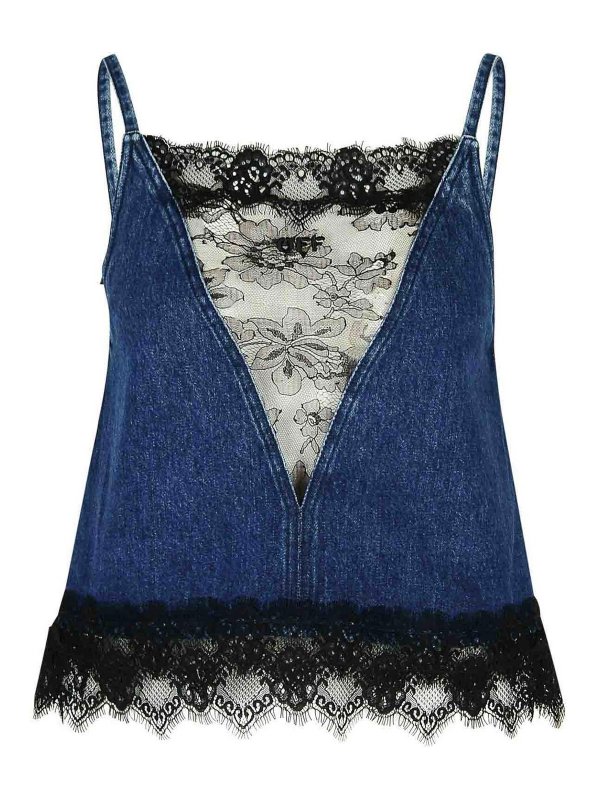 OFF-WHITE: Tops & Débardeurs - Top - Bleu