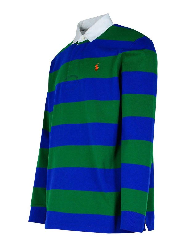 The Best Shops POLO RALPH LAUREN: polo shirts - Rugby Green Cotton Polo Shirt