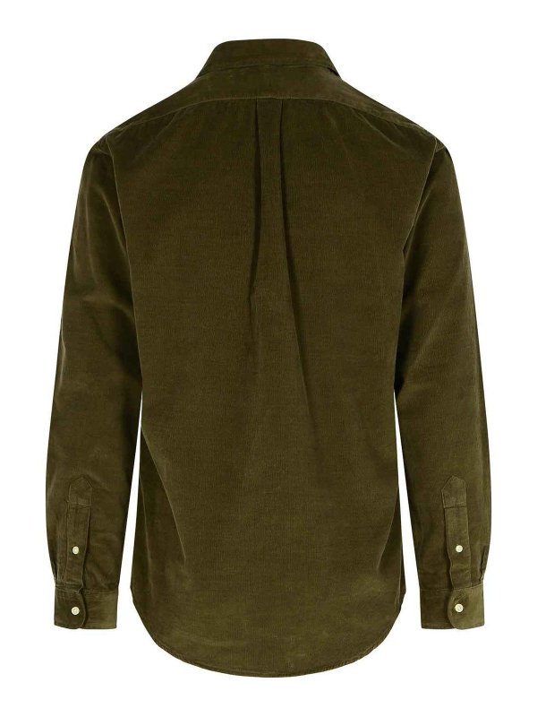 POLO RALPH LAUREN: camicie online - Camicia in cotone verde