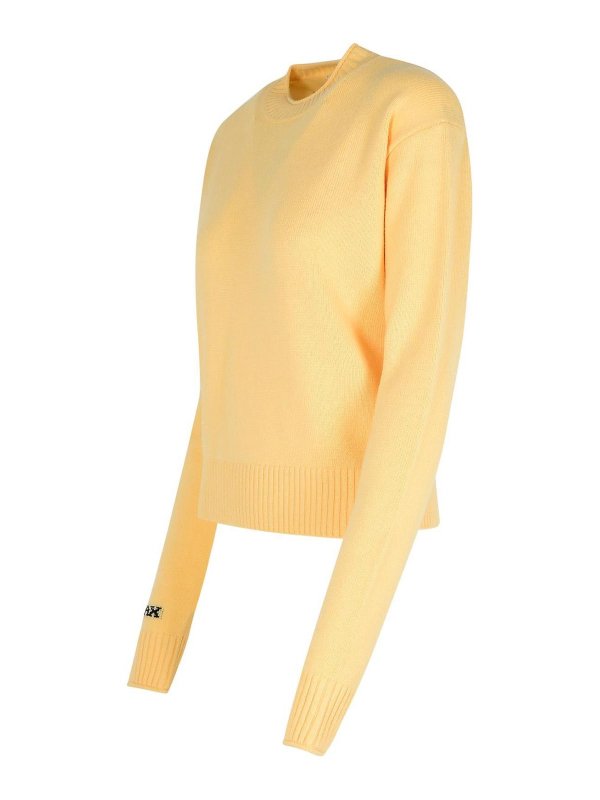 The Best Shops SPORTMAX: Suéteres con cuello pico - Suéter Cuello Redondo - Blanco