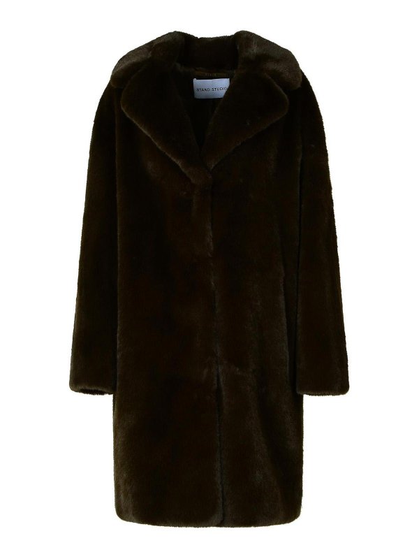 STAND STUDIO: Pelz und Shearling - Pelz - Braun