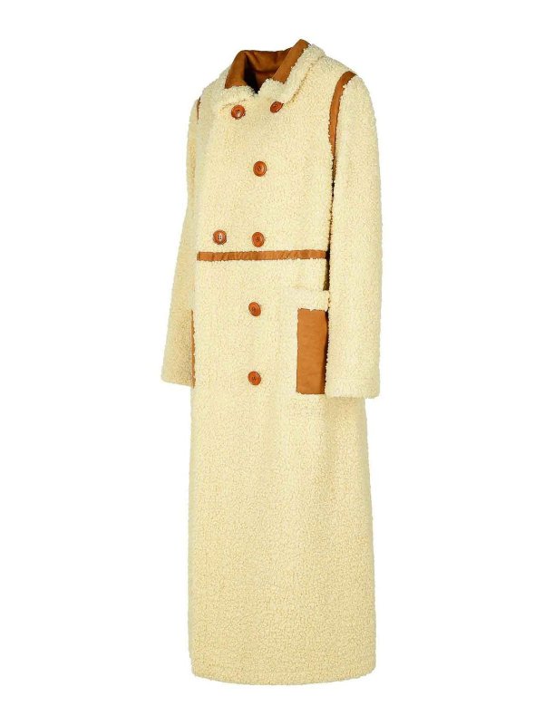 The Best Shops STAND STUDIO: Fourrure - Manteau En Fourrure - Crème