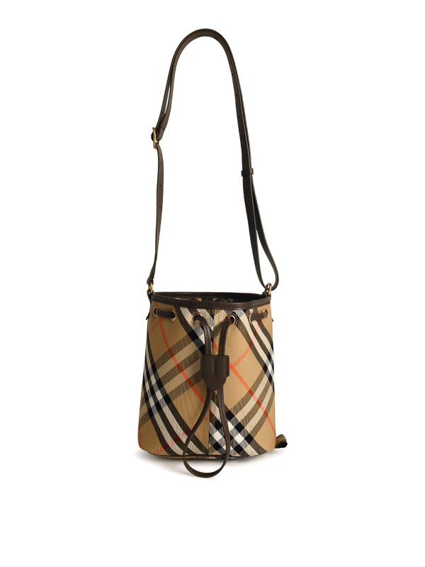 BURBERRY: Secchielli - Borsa A Secchiello Beige