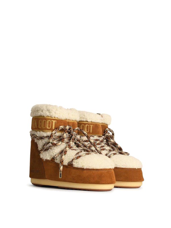 Moon Boot: boots online - Moon Boot  In Beige Shearling