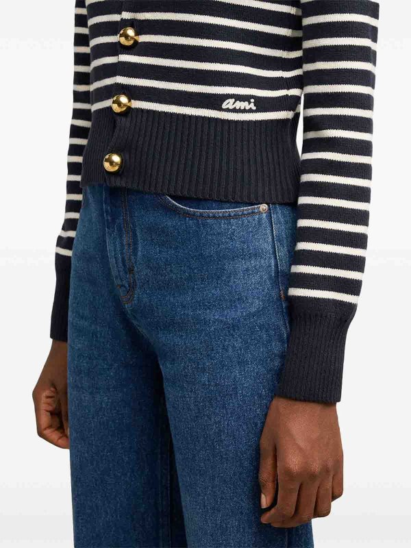 The Best Shops AMI PARIS: カーディガン - ダークブルー