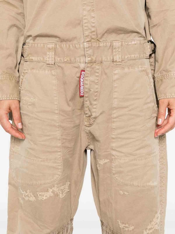 DSQUARED2 buy online Overdyed Military Jumpsuit