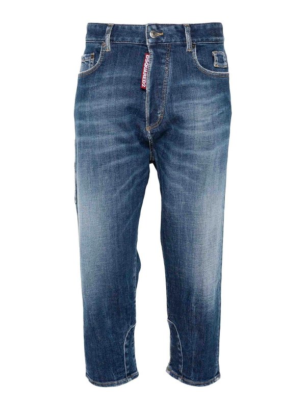 DSQUARED2: bootcut jeans - Baby Carpenter Jeans 5 Pockets