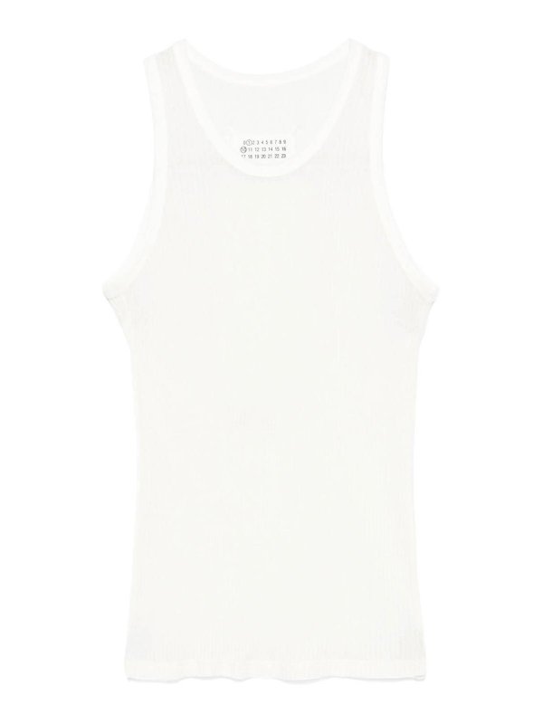 Maison Margiela: Top e canotte - Canotta in seta