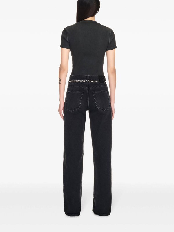 T-shirt con logo ricamato shop online: OFF-WHITE