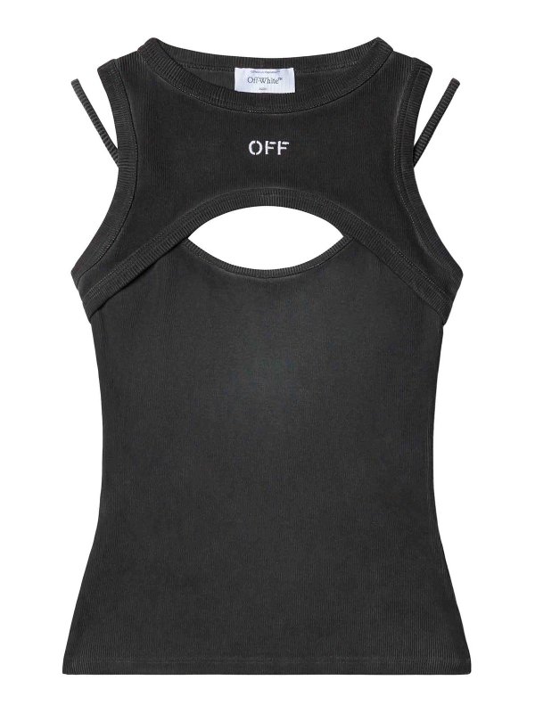 OFF-WHITE: Tops & Débardeurs - Top - Gris