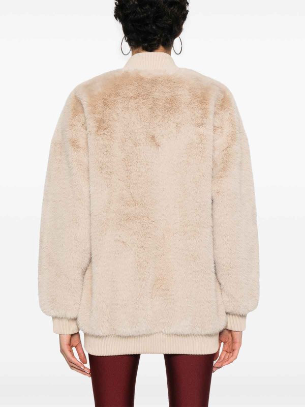 Manteau En Fourrure - Beige Clair shop online: P.A.R.O.S.H.