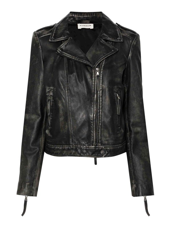 P.A.R.O.S.H.: leather jacket - Maverick Leather Jacket