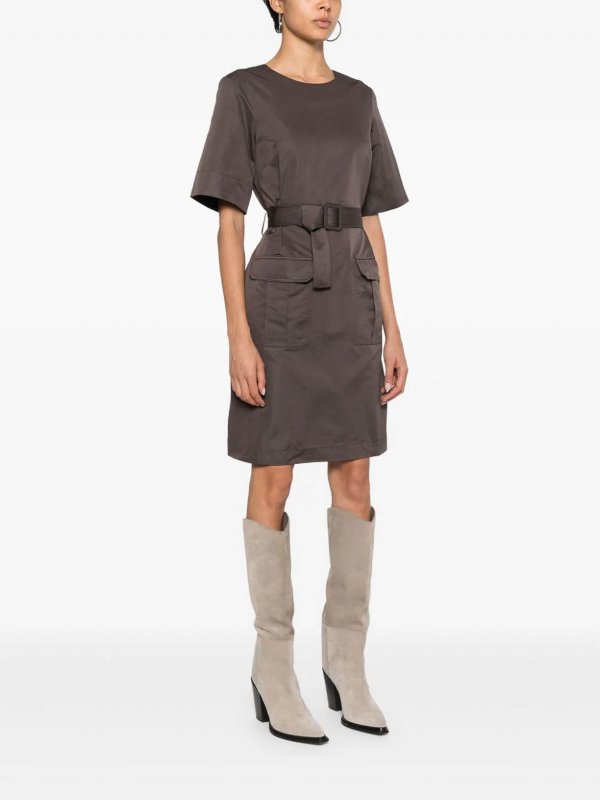 The Best Shops P.A.R.O.S.H.: short dresses - Pesca Belted Mini Dress