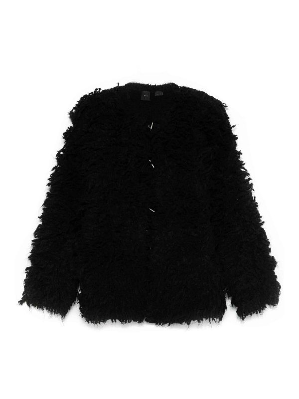 Pinko: Fur & Shearling Coats - Faux-Fur Jacket