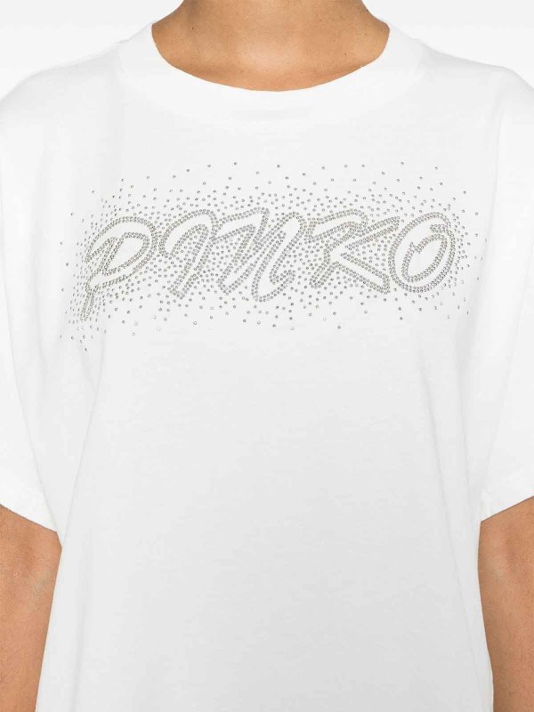 Pinko buy online Duetto Studded-Logo T-Shirt