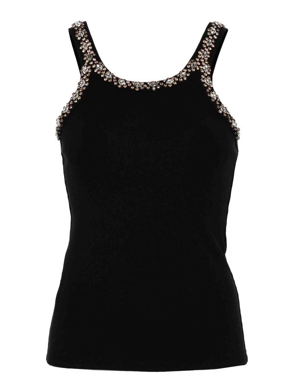 Pinko: Tops y camisetas sin mangas - Top - Negro