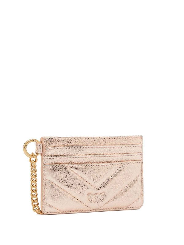 Pinko: wallets & purses online - Chain Wrinkled Love Cardholder