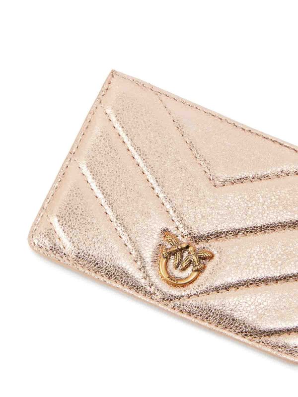 Chain Wrinkled Love Cardholder shop online: Pinko
