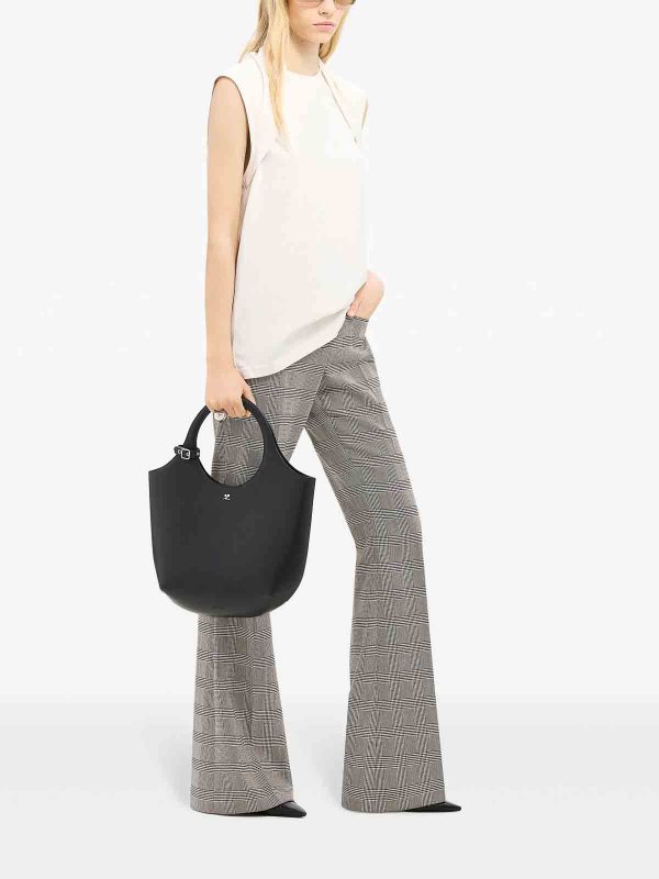 Courreges: totes bags online - Medium Holy Leather Tote Bag