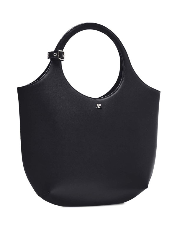 The Best Shops Courreges: totes bags - Medium Holy Leather Tote Bag