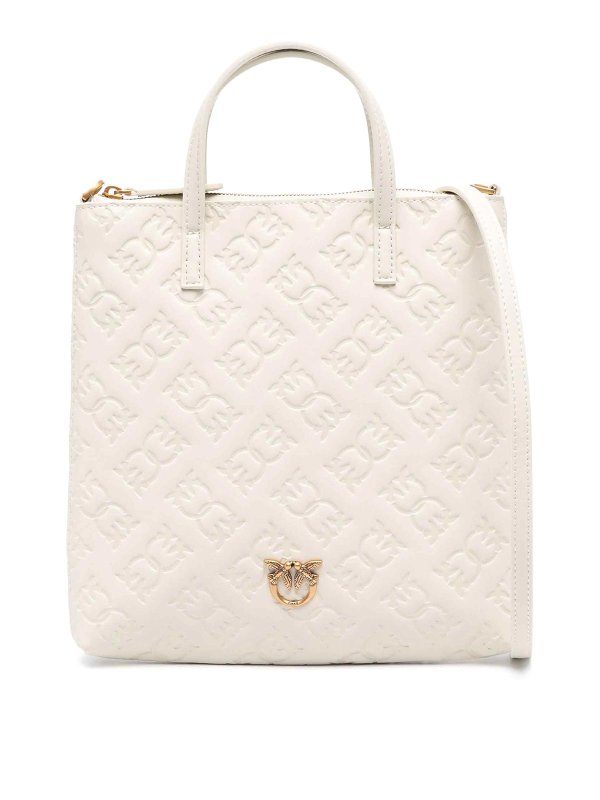 Pinko: Bolsos Shopping - Bolso Shopping - Blanco