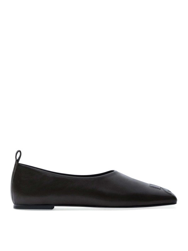 Courreges: Loafers & Slippers - Minimal Leather Loafers